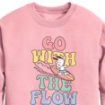 thumbnail image 2 of Peanuts - Summer Edition - Snoopy - Go with the Flow - Toddler & Youth Crewneck Fleece Sweatshirt, 2 of 4