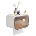 thumbnail image 2 of Waterproof Toilet Paper Holder Wall Mounted Tissue Box Holder Toilet Paper Storage Box Waterproof Wall Mounted Tissue Box Waterproof Toilet Paper Holder Cute Rod Antlers, 2 of 8