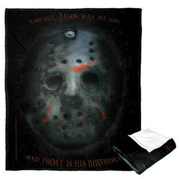 Friday the 13th Today is His Birthday Warner Bros Kids Silk Touch Throw Blanket, 50 x 60 inches