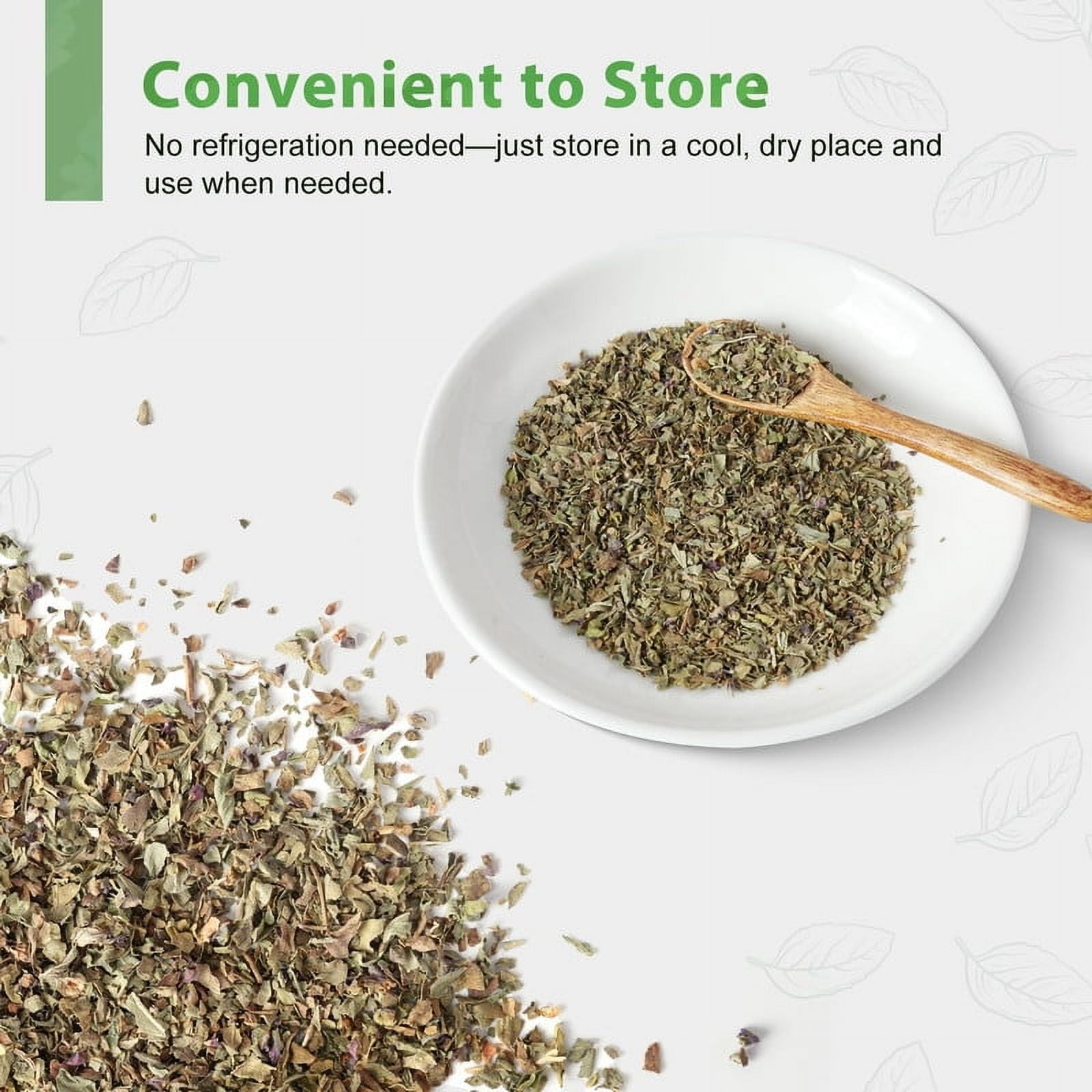 Soeos Dried Basil Leaves, 142g, (5 oz), 2 Packs, Total Weight, 10 oz