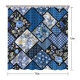 thumbnail image 5 of Pioneer Flower Floral Print Pattern Shower Curtain 72"x72" ,Bathroom Decorative Shower Curtains Set with 12 Hooks,Modern Waterproof Washable Shower Curtain, 5 of 6