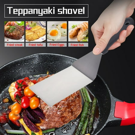 

amousa Kitchen Tools Cooking Spatula Steak Spatula Stainless Steel Burning Spatula