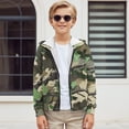 thumbnail image 5 of chaqlin Camo Hunting Hoodies for Boys Girls Size 14-16 Kids Zip Up Hooded Sweatshirt Long Sleeve Hooded Jacket Casual Outerwear with Pocket Fall Winter Fashion Clothes, 5 of 7