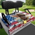 thumbnail image 3 of KUIFORTI Brown Eagle Golf Seat Covers for Cart Universal Provides All-Weather Protection Summer Outdoor Anti-hot Club Car Blanket Suitable Club Car and More 2 Person Seats Golf Carts, 3 of 7