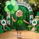 thumbnail image 2 of Niñas Vestido de Día de San Patricio Manga Corta Cuello Redondo Casual para 3-12 Años Niños Verano, 2 of 9