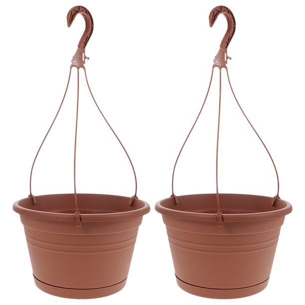 unbranded 2Ud Macetero Colgante De Plástico Para Plantas Con Acabado Fino Ideal Para Hogar
