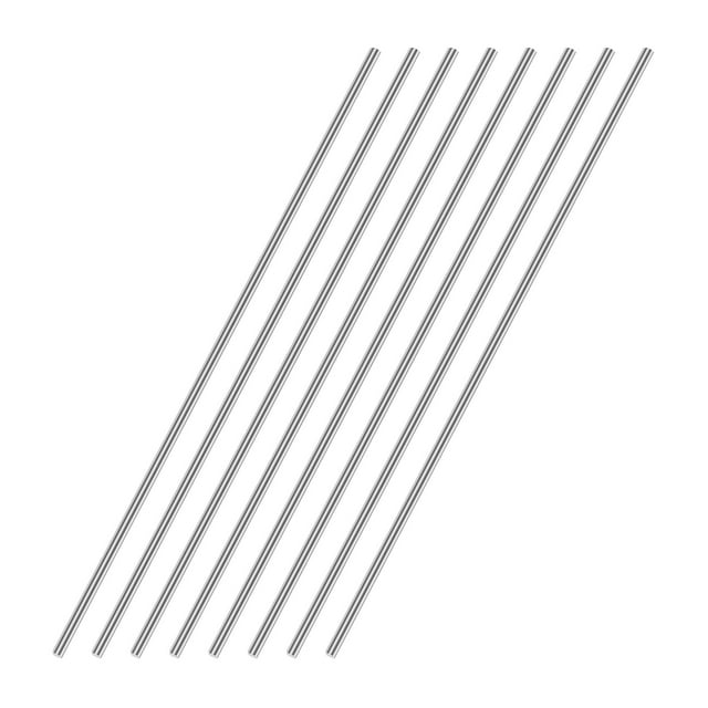 Uxcell 3.94 x 0.06" 304 Stainless Steel Solid Round Rod for DIY Crafts 8Pcs