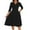 Black #4, variant on Midi Dresses for Women Plus Size A-Line Fit and Flare Dress 3/4 Sleeve V Neck Cocktail Wedding Guest Work Dress with Pockets Pink XL