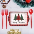 thumbnail image 4 of ABPWLY 4pc Hand Painted Crossborder Santa Claus Pines Tree Shaped Ceramic Plates Breakfast Plates Dessert Snack Plates Christmas Tableware Clearance Kitchen Canada Days Kitchen Christmas, 4 of 6