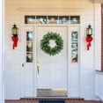 thumbnail image 4 of Christmas Wreaths Outdoor Realistic Artificial Winter Greenery Pine Cedar Wreaths for Windows Xmas Holiday Home Table Mantle Yard Staircase Wall Door Porch Hanging Decor Outdoor Indoor, 4 of 4