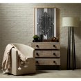 thumbnail image 2 of Rustic 3 Drawer Distressed Brown Wood Accent Chest, 2 of 9