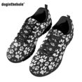 thumbnail image 1 of Doginthehole - Zapatos planos para mujer, zapatillas de verano de malla cómodas con estampado de pata de dibujos animados, zapatos vulcanizados para estudiantes, zapatillas de mujer, 1 of 6
