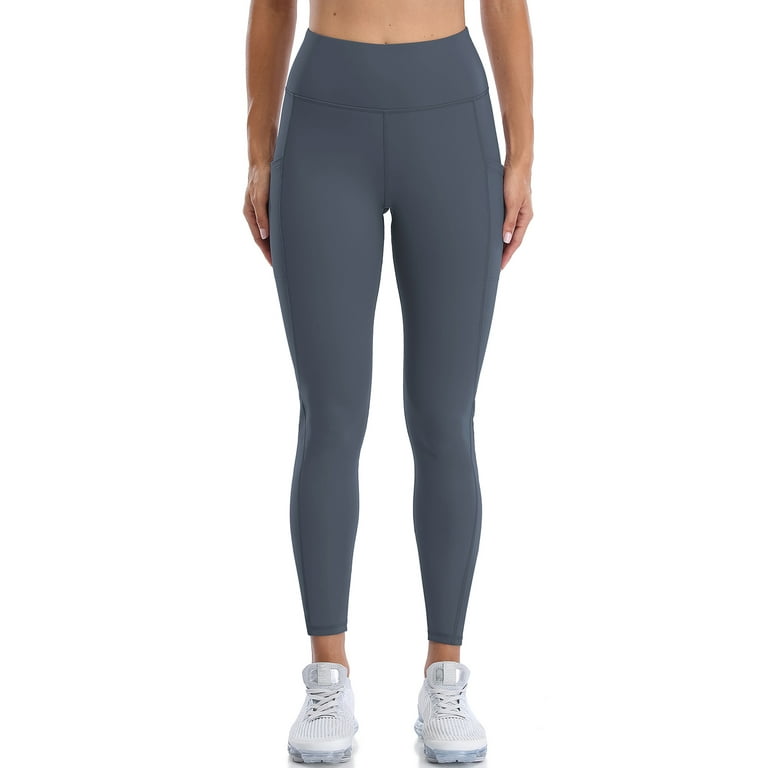 Women s Winter Fleece Lined Leggings High Waisted Yoga Pants With 2 Pockets Walmart