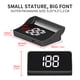 thumbnail image 3 of Velocímetro Gps Digital Para Coche Coche Digital GPS Speedo Pantalla LED Smart Head Up Display Fuente grande (KMH blanco), 3 of 8