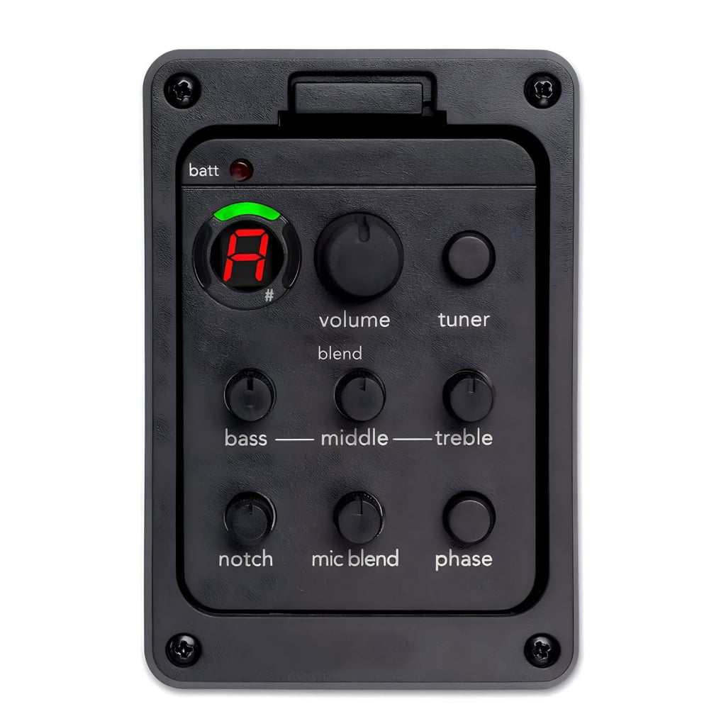 Yokua 301 Acoustic Guitar Preamp Pickup 4 Band Acoustic Guitar Pickup with Tuner