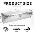 thumbnail image 2 of Side Mount Tool Box 2 Pack, Aluminum Pickup Truck Side Tool Box Storage ToolBox with Lock and Keys, Black (Pack of 2), 2 of 7