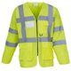 thumbnail image 1 of Yoko - Chaqueta reflectante de seguridad de manga larga modelo Executive para hombre (Paquete de 2) (Amarillo fluorescente), 1 of 2