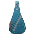 thumbnail image 1 of Hukapapa Bolsa para bicicleta de montañismo Bolsa de pecho multifuncional Bolsa de hombro simple oblicua Bolsa de pecho para hombres y mujeres Bolsa de deportes al aire libreLago verde, 1 of 5
