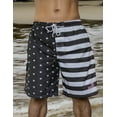 thumbnail image 3 of Men's American Flag Quick-Dry Swim Trunks with Cargo Pocket - Brushed Microfiber Board Shorts for Swimming, Surfing & Beach-7111-8-Lg, 3 of 6
