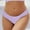 Purple, variant on Women's Fashion Low Waisted Bikini Bottoms Cheeky Underwear Brazilian Swimsuit Bottom Black