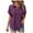 Purple, variant on GEWSEY Cotton Short Sleeve Shirts for Women Button Down Shirt Womens Blouses Casual Summer Tops with Pockets (Light Blue, S)