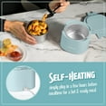 thumbnail image 5 of Nostalgia 20 oz Portable Heated Lunch Box with Stainless Steel Lunch Container, Chambray, 5 of 9