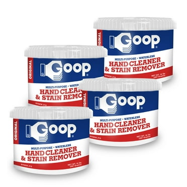 GOOP Original Multi-Purpose Waterless Hand Cleaner and Stain Remover - 14 oz Can (Pack of 4)