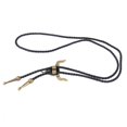 thumbnail image 1 of Minnieouse Fashion Western Longhorn Cow Skull Leather Necktie Bronze Tie Bolo Accesorios de disfraces, 1 of 1