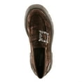 thumbnail image 3 of Patrizia Morhua Women’s Velvet Slip-On Loafers with Crystal Buckle and Lug Sole, 3 of 7