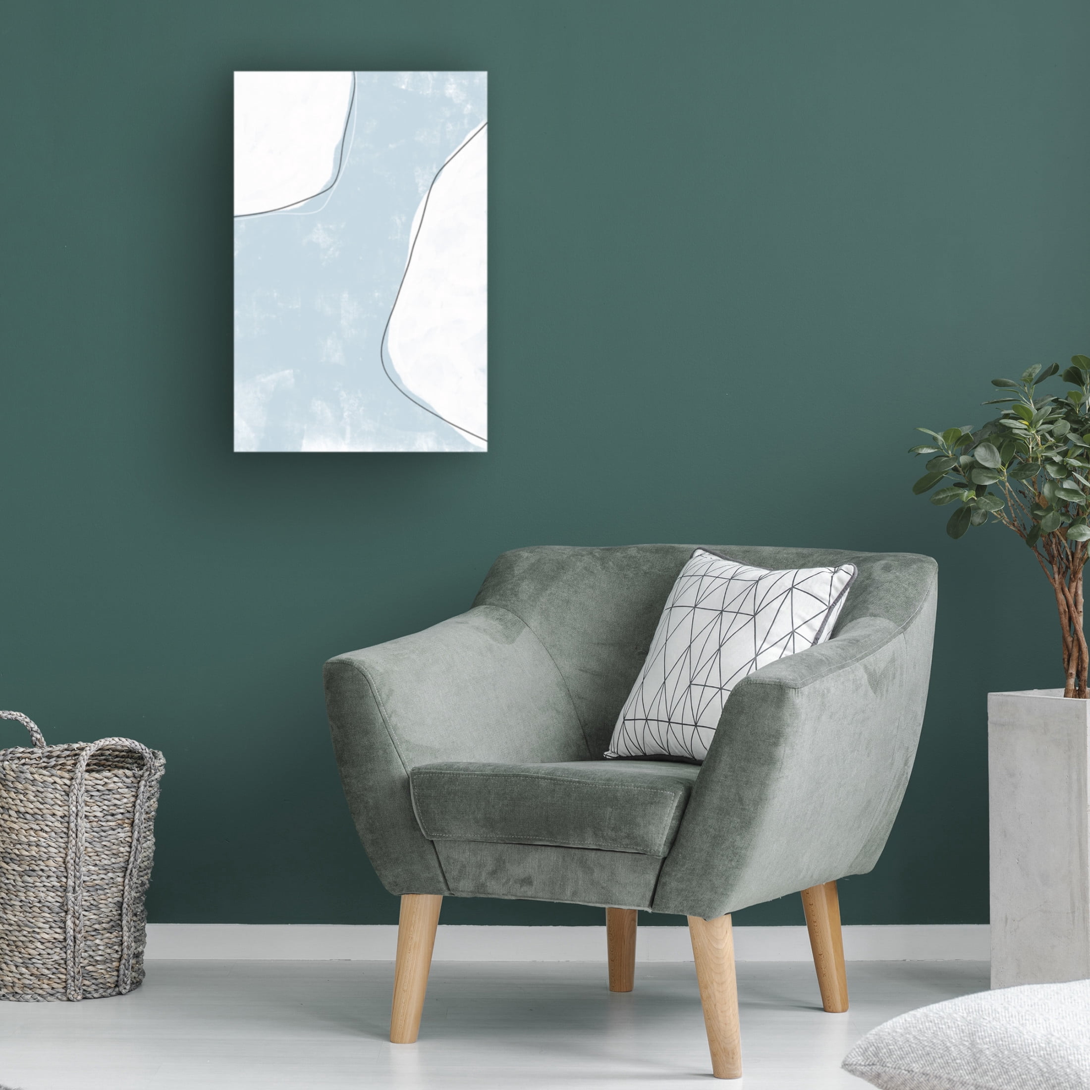 Trademark Fine Art uplusmestudio Abstracto Outlined Canvas Wall Art