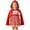 Red, variant on Fnhpitd Toddler Girls 2-Piece Little Red Riding Hood Halloween Outfit, Plaid Short Sleeve Dress Red Hooded Cape Costume Set Red 12M