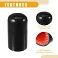 thumbnail image 5 of Unique Bargains 1 Set 35mm 1.38" ID Universal Car Silicone Coolant Cap Intake Vacuum Hose End Plug Silicone Black Red, 5 of 6