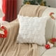 thumbnail image 2 of Fundas navideñas 18x18 pulgadas Decoraciones navideñas Cojines navideños a rayas Cojines decorativos para las fiestas de invierno Cojín navideño para sofá Cojín con copos de nieve, 2 of 5