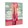 thumbnail image 2 of Stupell Industries Art Deco Cowgirl on Fence Post Canvas Art, 16 x 20, by Ziwei Li, 2 of 8