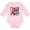 AD-Pink, variant on Never Stop Fighting Stroke Awareness Red Ribbon Boys or Girls Long Sleeve Baby Bodysuit