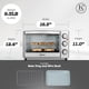 thumbnail image 4 of Horno tostador Kitchen Elite de 6 rebanadas con bandeja y estante de acero inoxidable, 4 of 9