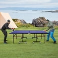 thumbnail image 3 of Costway Foldable Competition-Ready Table Tennis Removable Net Locking Casters, 3 of 10