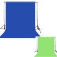 thumbnail image 2 of BRIGHTFUFU greenscreenphotography backdrop Photo Studio Background Cloth Blue 1Pcs for Studio Use, 2 of 5