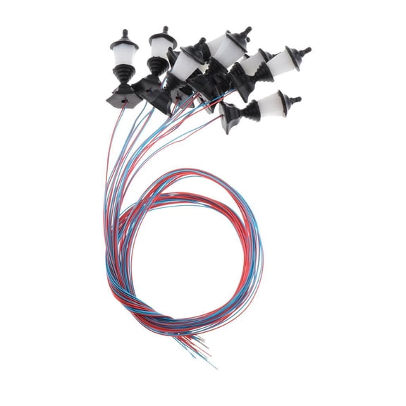 10xYard LED Model Railway Yard Micor Landscape Light 1:100 Scale Scene 1.2cm