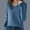 Blue, variant on Amidoa Long Sleeve Sweaters for Women Trendy Blue Cozy V-Neck Lightweight Casual Sweaters Womens Cardigan Sweaters L