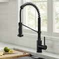thumbnail image 2 of KRAUS Bolden Commercial Style 2-Function Single Handle Pull Down Kitchen Faucet in Matte Black, 2 of 8