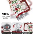 thumbnail image 6 of Christmas Tumbler 40 oz Santa Claus Tumbler Winter Leak Proof Cup Insulated Water Bottle Coffee Travel Mugs Joy Merry Christmas Decor Holiday Gifts (1PCS), 6 of 6