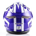 thumbnail image 6 of 1Storm Dual Sport Helmet Motorcycle Full Face Motocross Off Road Bike HGXP14A Racing Blue White, 6 of 8