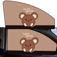 thumbnail image 1 of (Con Video) Protección Solar Cinta Negra Opaca Cortinas Magnéticas Fuertes para Autos Dibujos Animados Parasol Magnético para Autos Con Múltiples Patrones Lucky Mouse (conducción en Primera Fila), 1 of 9