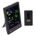 thumbnail image 2 of Fyearfly Weather Stations Wireless Indoor Outdoor, Weather Stations Wireless Indoor Outdoor Color Display Black 3 Channels Regulable Backlight Clock Thermometer for Home, 2 of 7