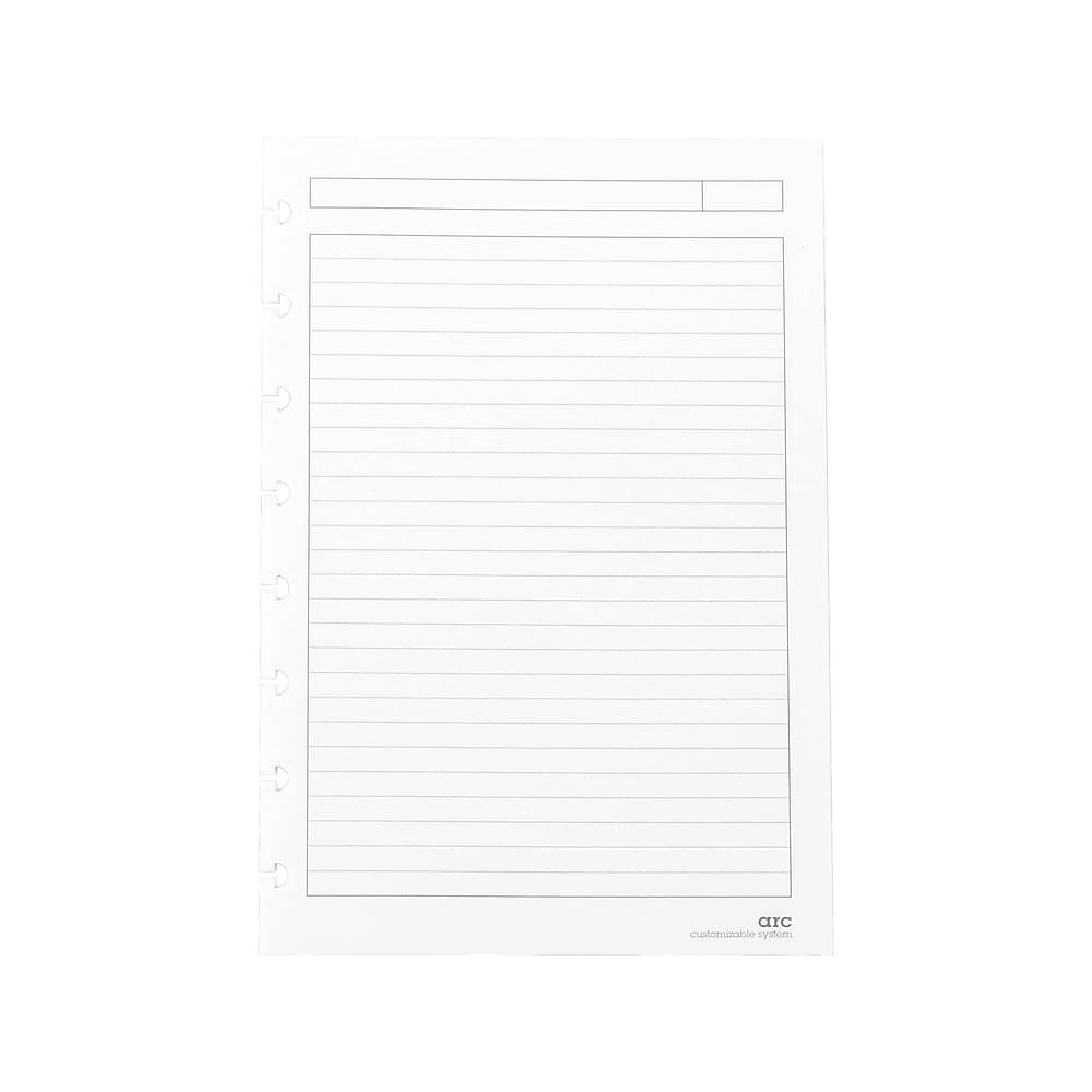 Staples Premium Arc Notebook Sys Refill Paper 5.5"x8.5" Narrow Rule White 886231