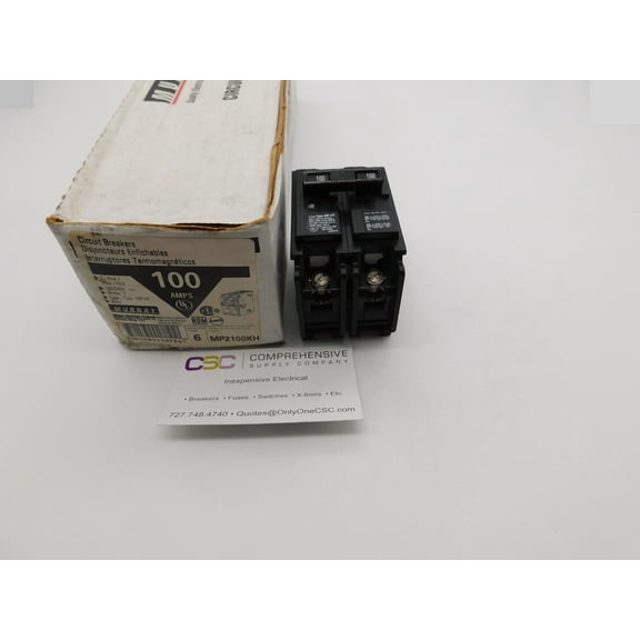 MURRAY  100A AMP 2P POLE 22kA@120/240V PLUG ON CIRCUIT BREAKER - MP2100KH - NIB