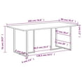 thumbnail image 4 of vidaXL Dining Table 180 cm Rough Mango Wood, 4 of 5