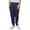 Navy, variant on Boys Elastic Waist Jogger Lined Sweatpants with Pockets for Casual Athletic Wear and Winter Workout Comfort