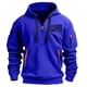 thumbnail image 3 of Xihbxyly Sudadera con Capucha y Cremallera Estampada para Hombre, Jersey Multibolsillos, Elegante Chaqueta Deportiva Informal, para Uso Diario En Otoño, Atractiva Moda de Primavera, Poliéster, Tallas, 3 of 5